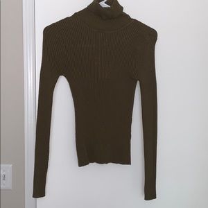 Olive green turtleneck